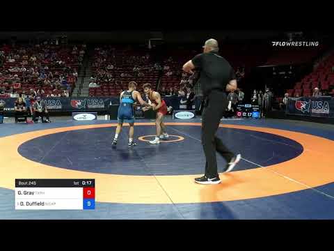 55 Kg Con Semis - Gabriel Gray, Texas Panhandle Wrestling Club Vs Dalton Duffield, Army (WCAP) F68