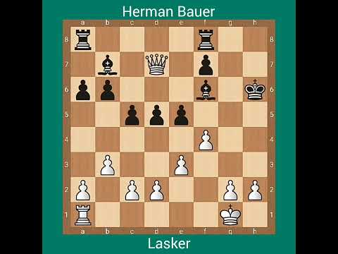 Emanuel Lasker vs Johann Hermann Bauer