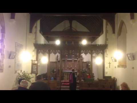 RM&DG Harvest Supper hymn-singing Burmarsh Church 28/9/13