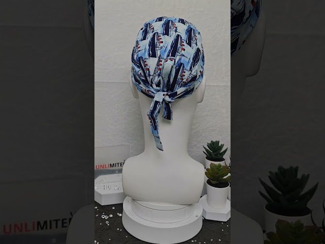 قبعة رأس جراحية بنقشة سفن كلاسيكية – Scrub Cap Cla...