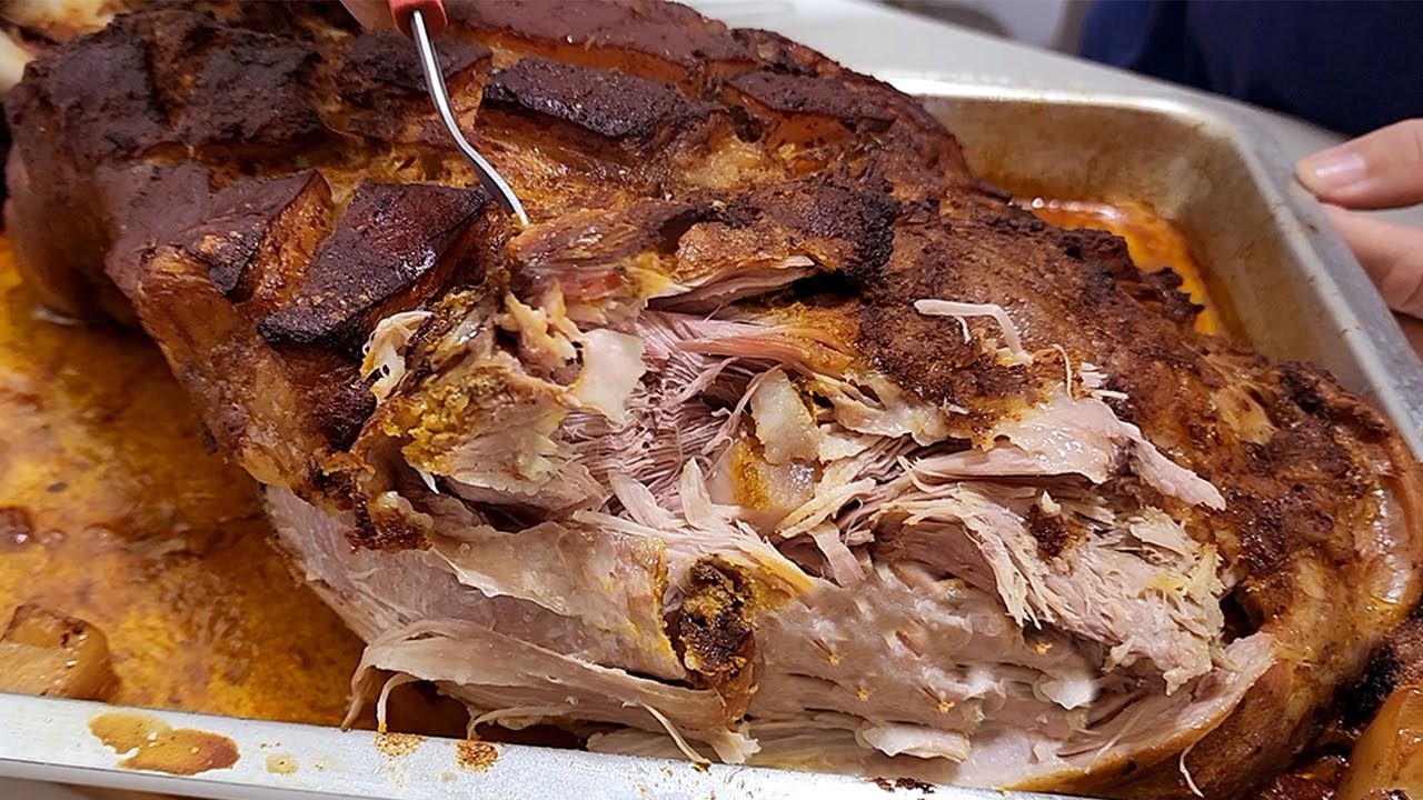 PERNIL ASSADO QUE DESMANCHA NA BOCA Receita  de Natal