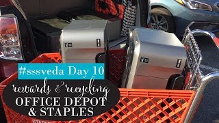 #sssveda Day 10, Recycling and Rewards at Staples and Office Depot