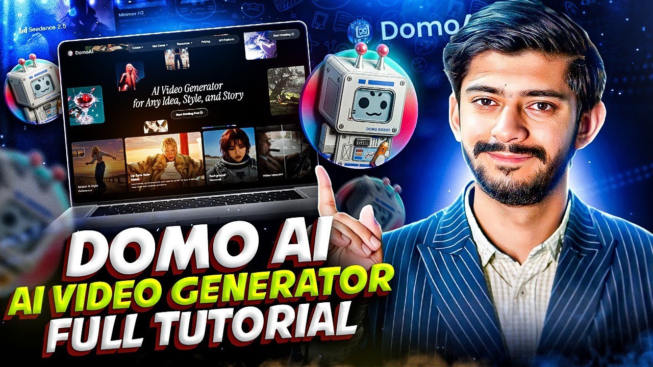 🔥 Domo AI Full Tutorial: Turn Images, Text &amp; Videos into Cinematic AI Content 🔥 video thumbnail