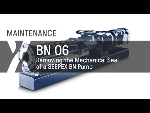Maintenance: BN - 06 - Removing the Mechanical Seal of a seepex BN Pump