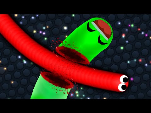 Slither.io 1 Troll Hacker Snake vs Giant Snakes Epic Slitherio Gameplay