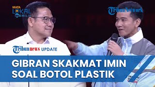 Gibran: Gus Muhaimin Ini Lucu Ya, Tanya Masalah Lingkungan tapi Itu Kok Pakai Botol Plastik Gimana