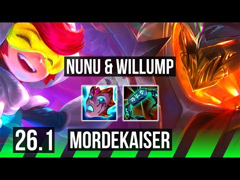 NUNU & WILLUMP vs MORDEKAISER (JGL) | EUW Master | 26.1