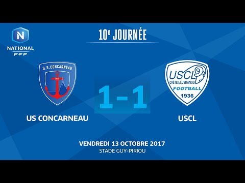 J10 : US Concarneau - US Créteil L. (1-1), le replay