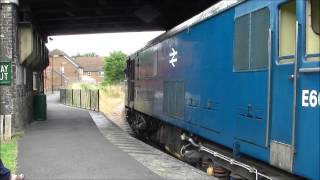 preview picture of video '(HD) British Rail Class 73, E6047 at Groombridge, 02/08/13.'