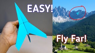 STRONG PAPER AIRPLANE, How to make strong paper airplane that fly far