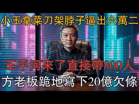 小玉拿菜刀架脖子逼出六萬二，王平河來了直接帶800人，方老闆跪地寫下20億欠條 #一口氣看完 #小說 #故事