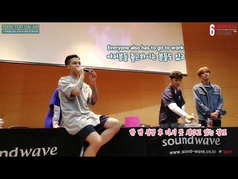 [6TOTSubs] 170516 TEEN TOP ON AIR - CAP's Drinks Treat at the Fansigning (Feat. Rose Day)