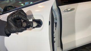 2021-2026 Toyota Sienna Front Door Lock Cylinder Removal And Installation Instructions