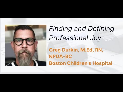 Finding and Defining Professional Joy by G. Durkin | OPENPediatrics