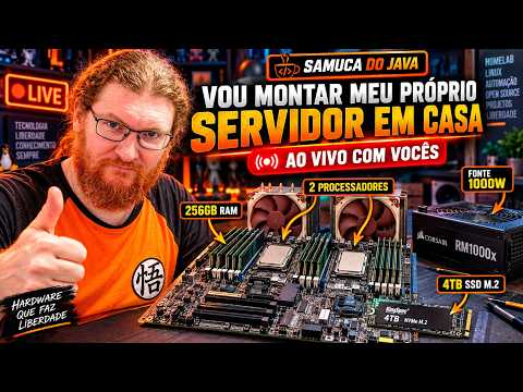MONTANDO UM SERVIDOR CASEIRO COM 256GB DE RAM E DOIS PROCESSADORES - SAMUCA DO JAVA