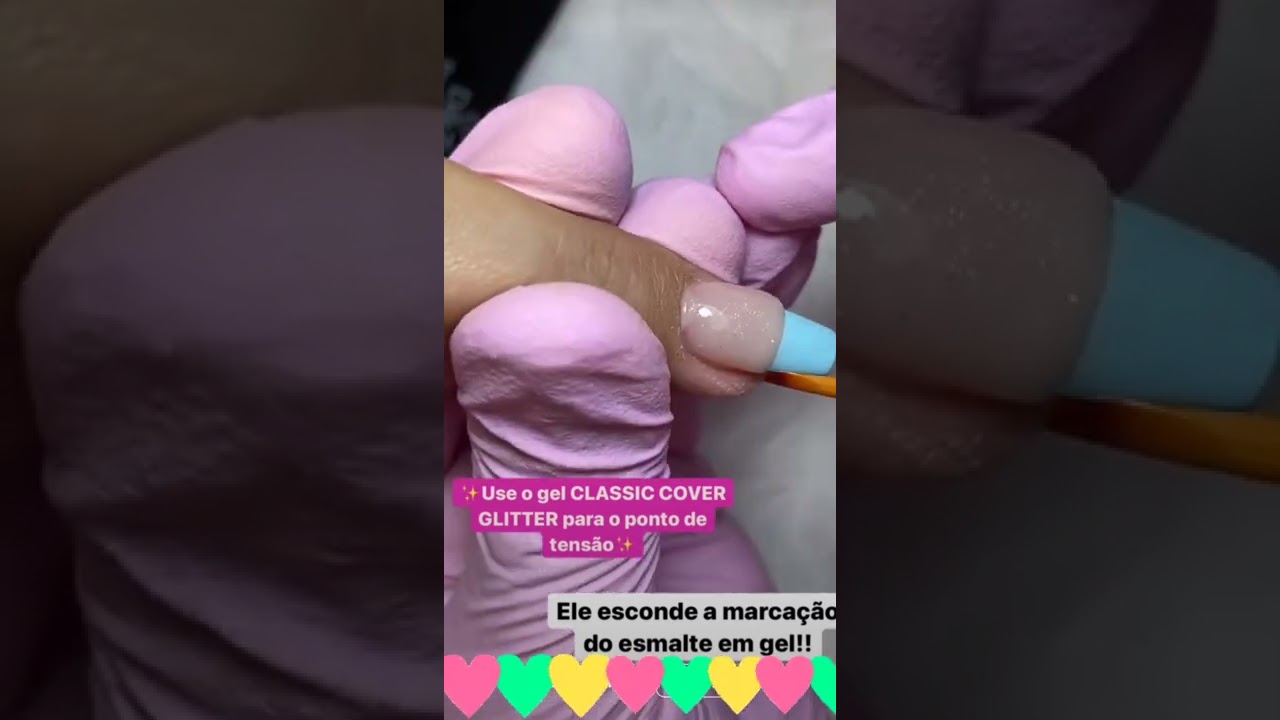 baby color azul como fazer passo a passo alongamento em gel babyboomer nails design iniciante facil