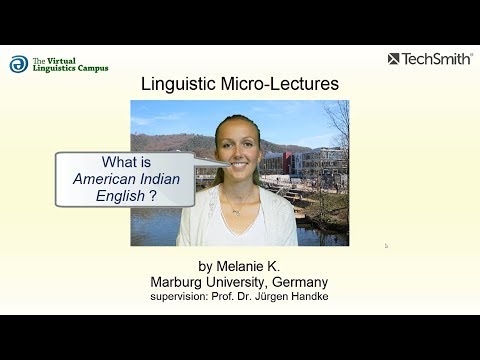 VAR_010 - Linguistic Micro-Lectures: American Indian English