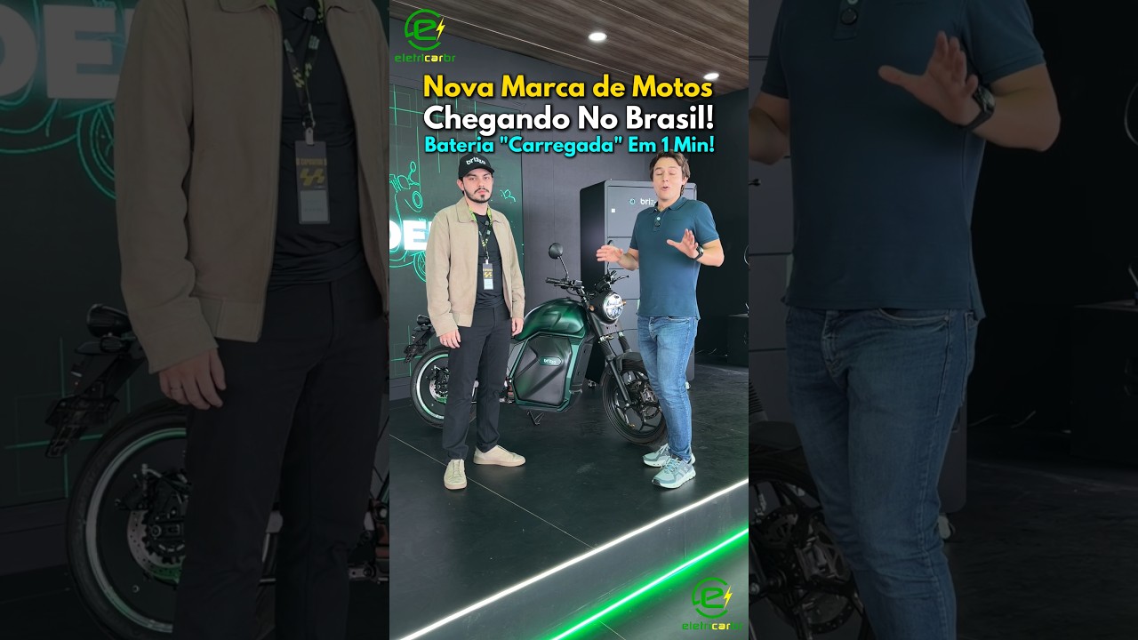 Nova Marca de Motos Chegando No Brasil! Bateria "Carregada" Em Menos de 1 Minuto!⚡
