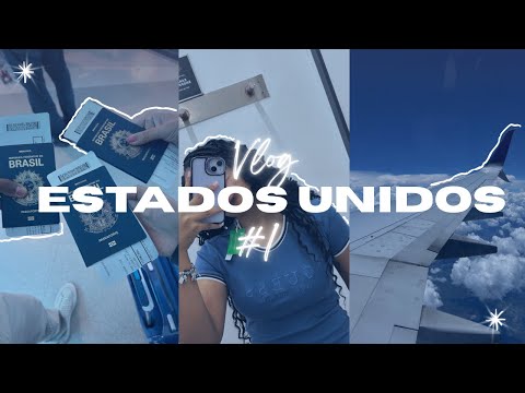 VLOG: Aeroporto, Imigração e Ansiedade! CHEGUEI NOS EUA 😱 #1 (#vlogs #eua #walmart #viagem #voos)