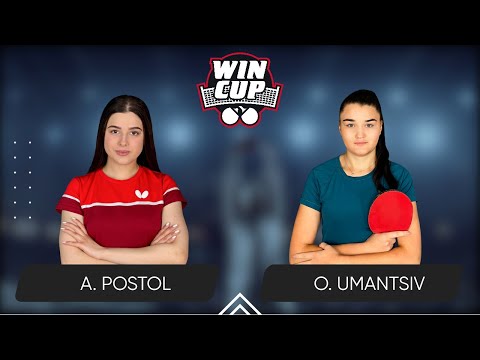 13:30 Anastasiia Postol - Olha Umantsiv West 3 WIN CUP 16.07.2024 | Table Tennis WINCUP