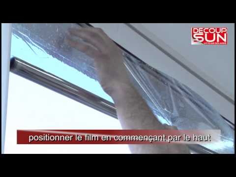 comment poser film isolant fenetre