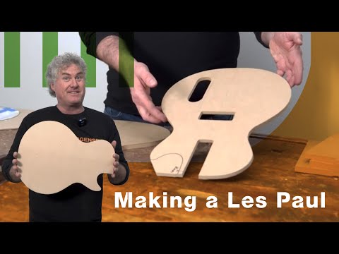 Make a Les Paul Jr Guitar - Plans and Templates