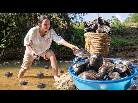 TIMELAPSE - Harvesting GIANT CLAM & Go To Market Sell | Linh Đan’s Farm Life