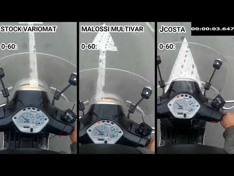 Vespa GT200 Uporedni test variomata
