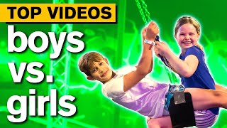 Boys Vs Girls in EPIC CHALLENGES! | Jordan Matter