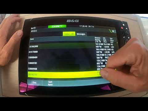 B&G Zeus 3 Chart Plotter AIS Vessel Function