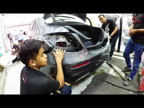 MERCEDES W213 INSTALL DIFFUSER CARBON FIBER