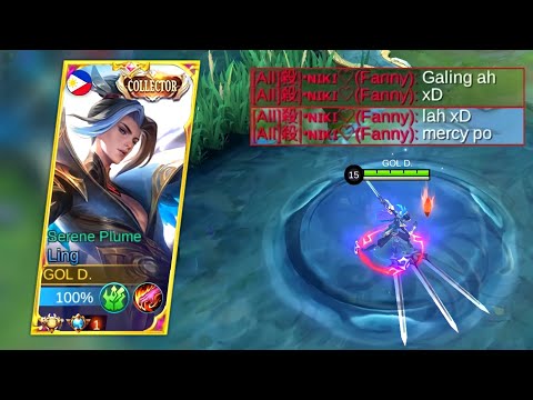 Supreme Ling Fast Hand and Satisfying 4 Blade Rotation | Build Top 1 Global Ling | MLBB