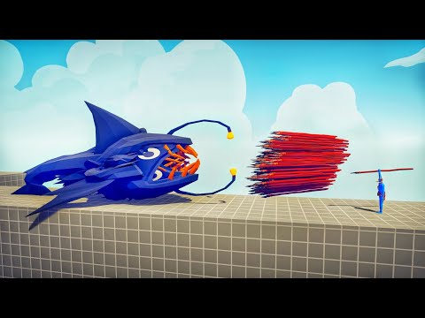 GIANT ANGLERFISH vs EVERY GOD - Totally Accurate Battle Simulator TABS