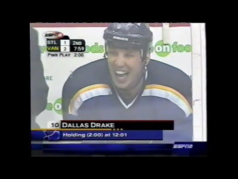 St  Louis Blues at Vancouver Canucks (Game 7) - April 22, 2003 - Pavol Demitra, Chris Osgood