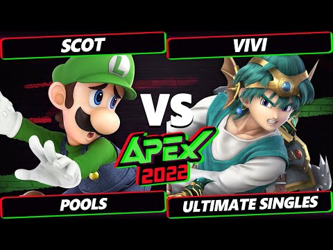 Apex 2022 - Scot (Luigi) Vs. Vivi (Hero) SSBU Ultimate Tournament
