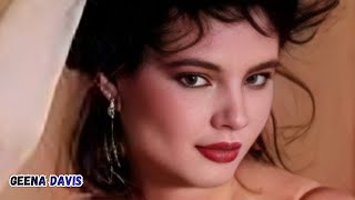 Geena Davis🔥 Bikini, Lingerie, Bra, Panties, Sheer, Lace, Robe, Nightwear