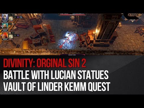 Divinity: Original Sin 2 - Battle with Lucian statues Vault of Linder Kemm quest