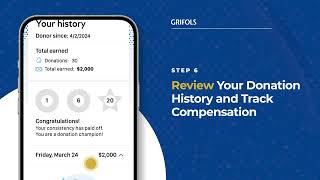 Grifols DonorHub™: Review Donation History