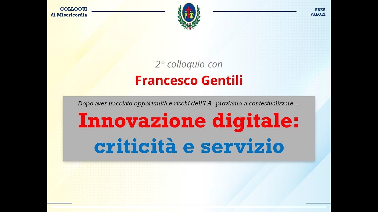 INNOVAZIONE DIGITALE - Criticità e servizio