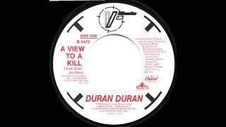 1985 A View To A Kill - Duran Duran (a #1 record--stereo 45)