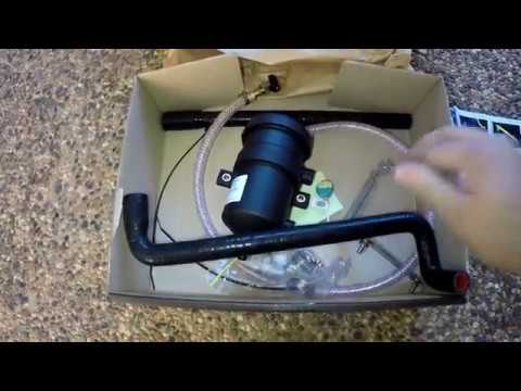 Catch can install on a Triton MQ