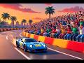 Lightning Wheels in Los Angeles: The Sunset Speedway Race | Kids Racing Adventure Story 🚗🌇