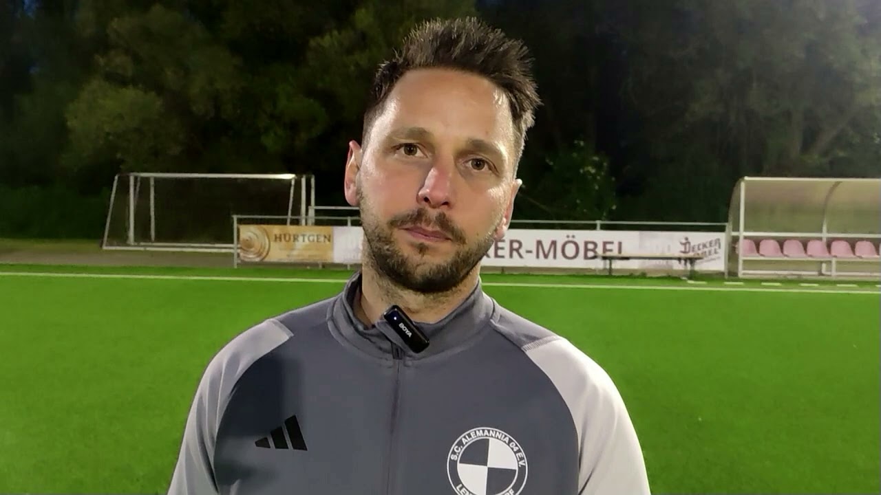 Christopher Kall – Trainer Alemannia Lendersdorf , Heimspiel gegen TuS 08 Langerwehe
