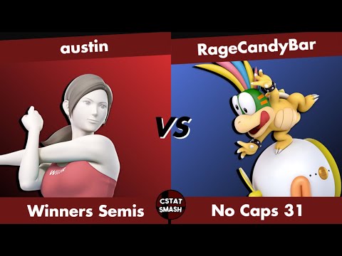 NO CAPS #31 - austin (Wii Fit Trainer) vs RageCandyBar (Bowser Jr.) Top 8 Super Smash Bros Ultimate