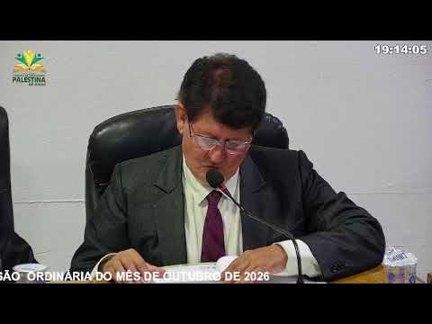 PRIMEIRA SESSÃO ORDINÁRIA DO MÊS DE OUTUBRO DE 2026