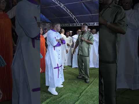 PROPHET SAMUEL OJO ADEBAYO BABA AUTHORITY AND KING AJIDARA LIVE ON STAGE  AT FARIM WORLDWIDE. 