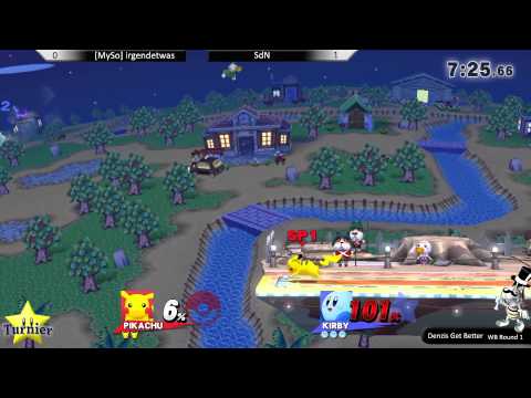 Team DG Smash Bros Wii U MySo irgendetwas vs SdN @ Denzis Get Better 09.06.2015 WB1