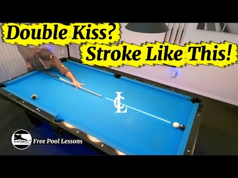 Double-kiss shot physics + must know bonus shot  (Free Pool Lessons)