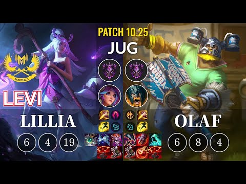 GAM Levi Lillia vs Olaf Jungle - KR Patch 10.25