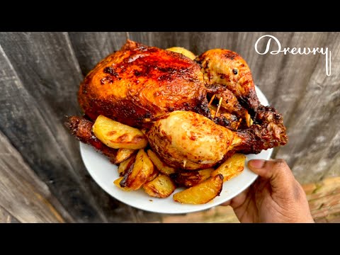 RECETTE DU POULET ROTI DÉLICIEUX/ POMMES DE TERRE AU FOUR